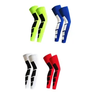 2pcs/pair Full Length Knee Brace Leg Sleeves for Men Women
