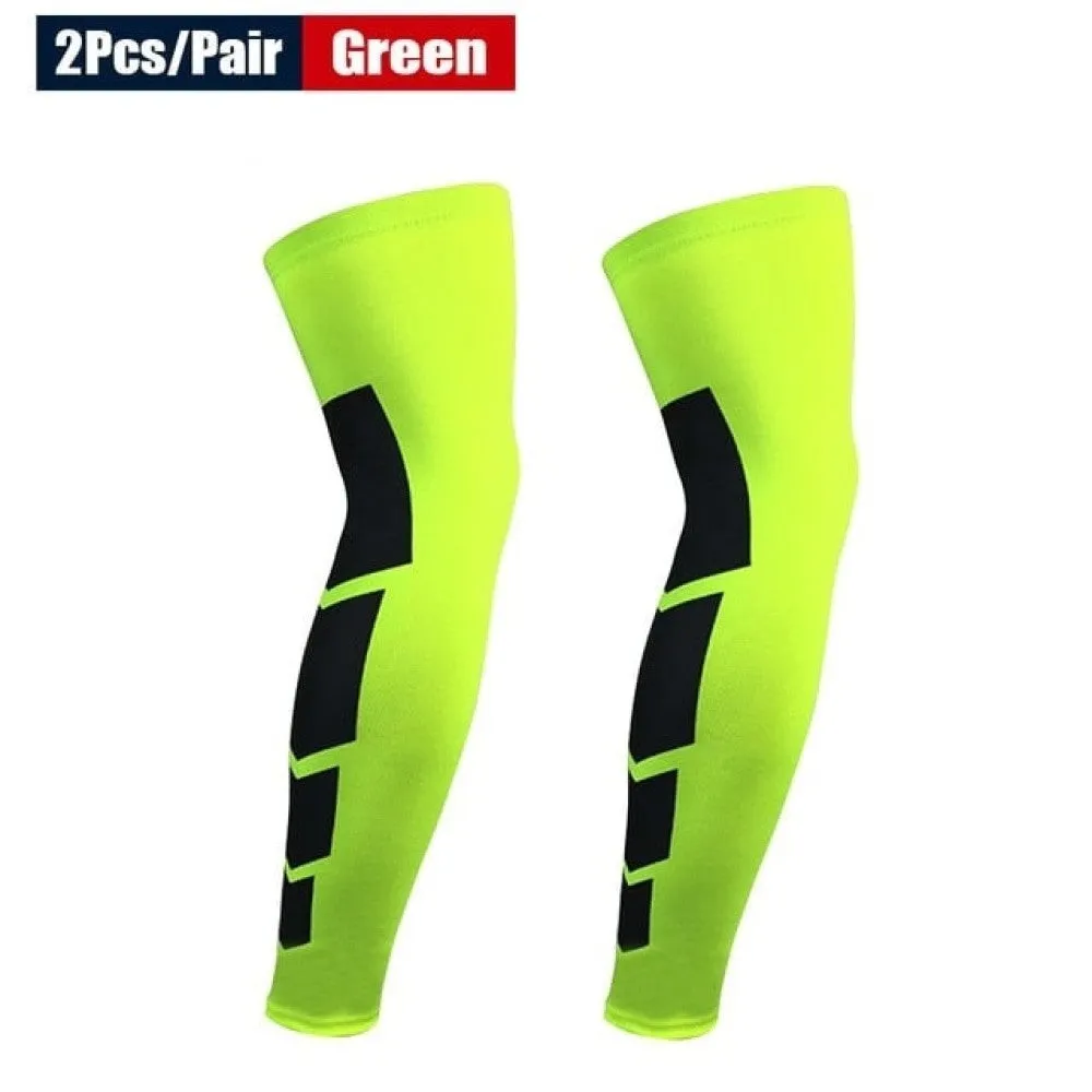 2pcs/pair Full Length Knee Brace Leg Sleeves for Men Women