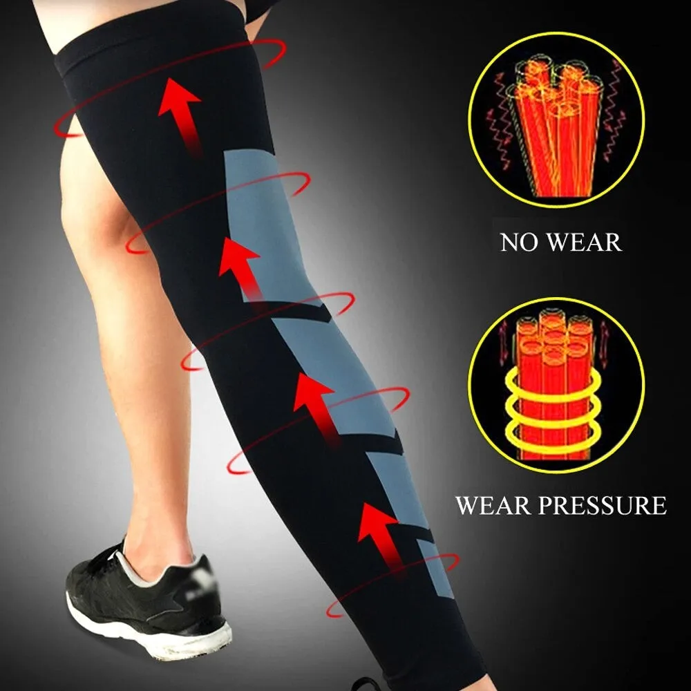 2pcs/pair Full Length Knee Brace Leg Sleeves for Men Women
