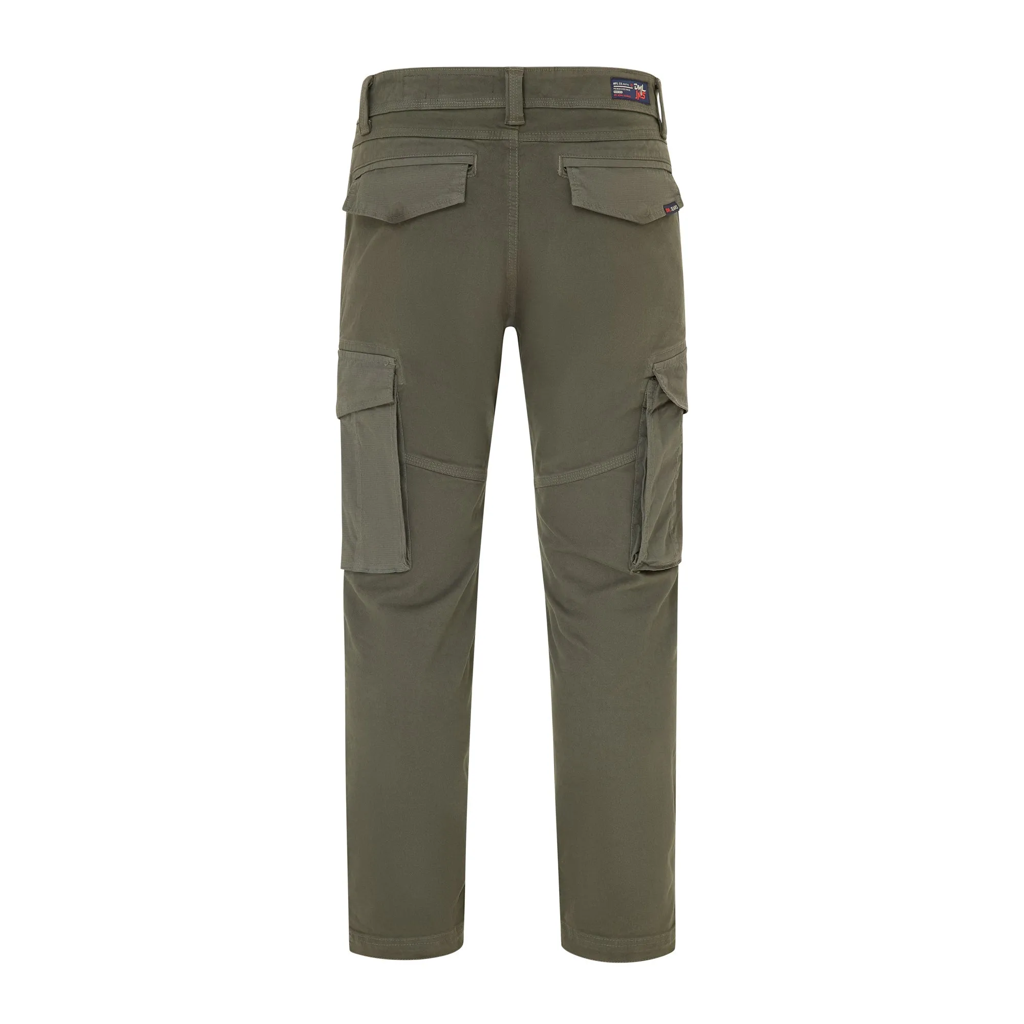 Blade contrast fabric cargo trouser Olive