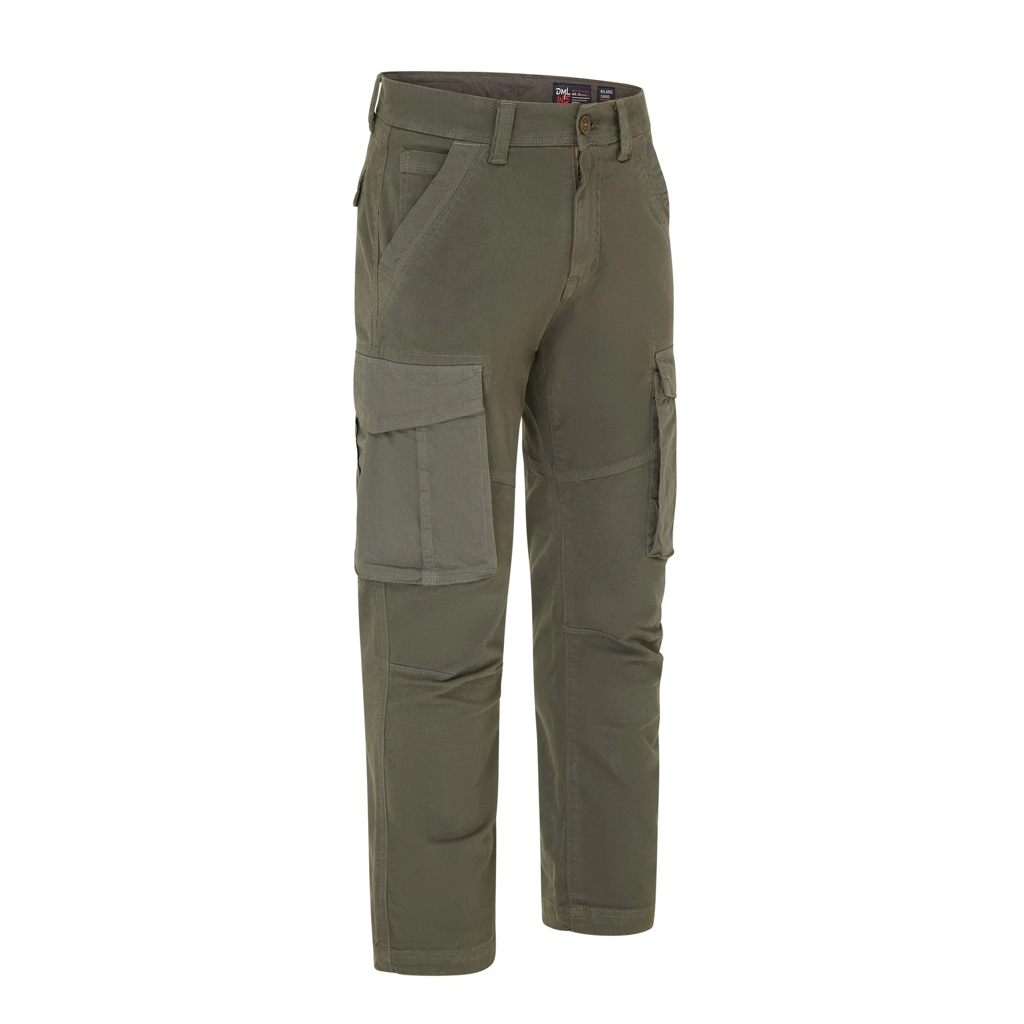 Blade contrast fabric cargo trouser Olive