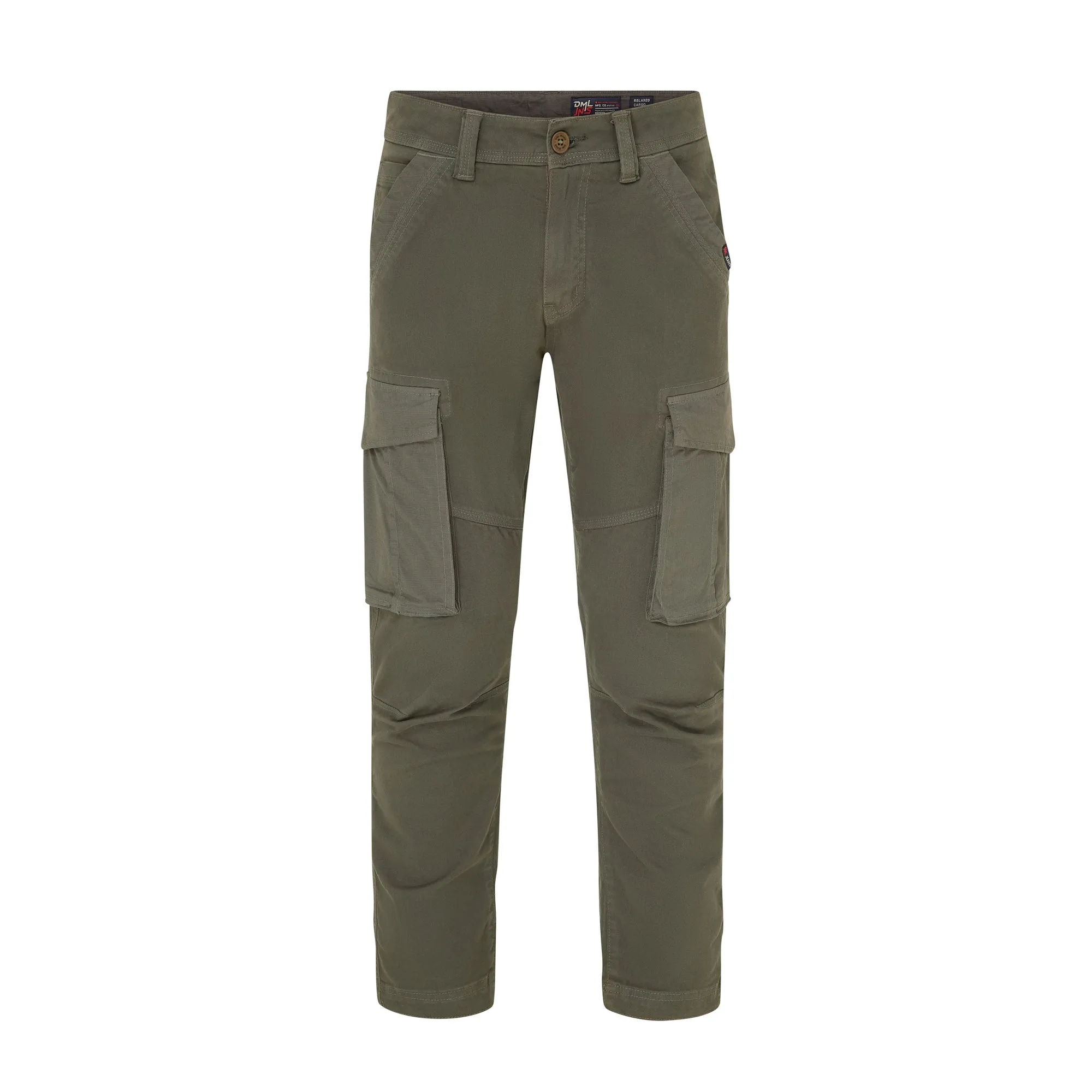 Blade contrast fabric cargo trouser Olive