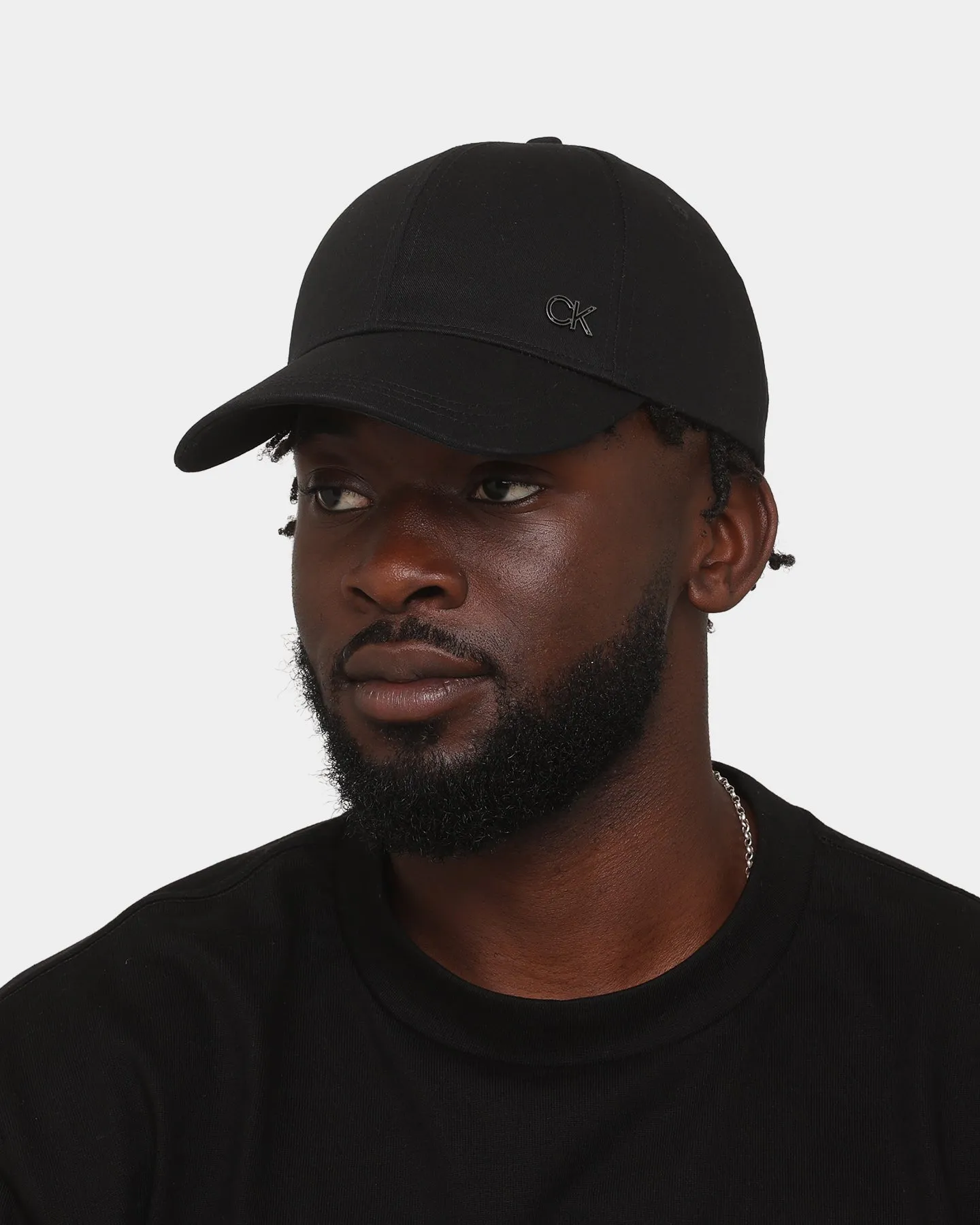 Calvin Klein Cut Out Baseball Cap Ck Black