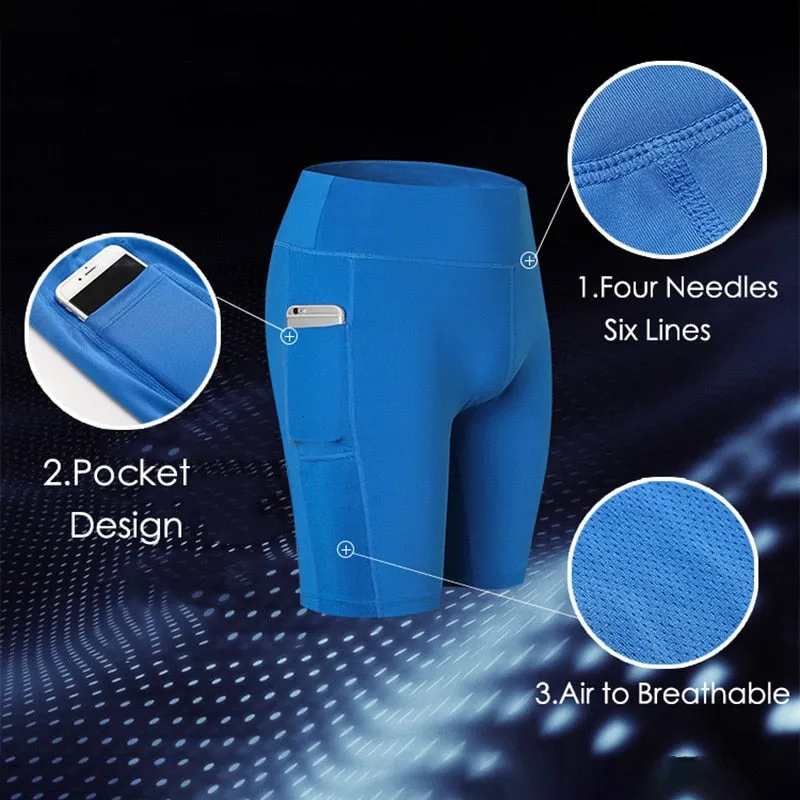 Clingy Pli Seamless Yoga Compression Shorts