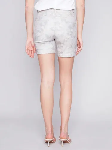 Colored Short With Roll Up Hem