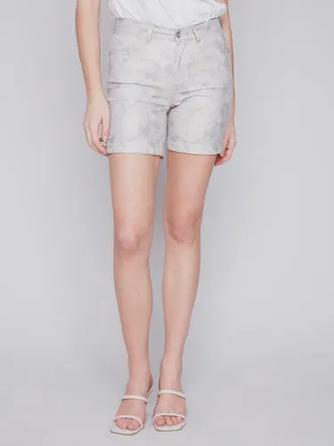 Colored Short With Roll Up Hem