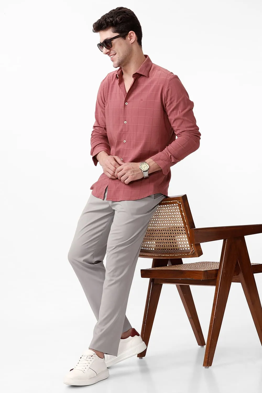 Drift Fit Catonic Poly Viscose Twill Trouser