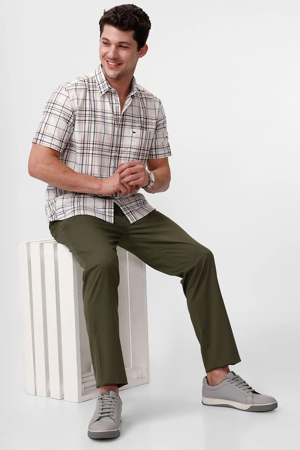 Drift Fit Catonic Poly Viscose Twill Trouser