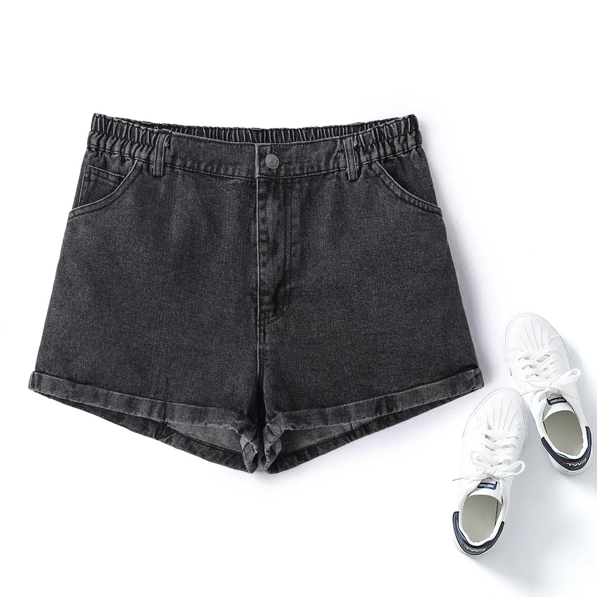 Inara Plus Size Denim Shorts