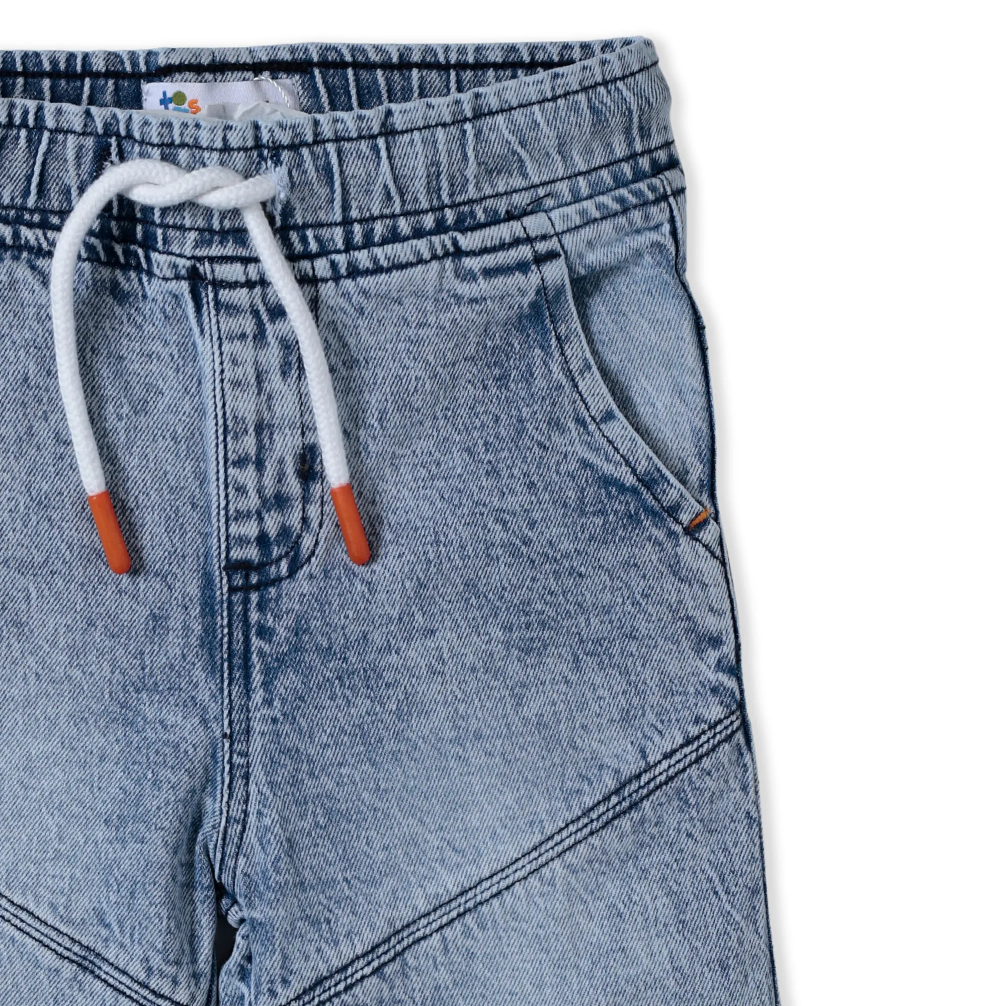 Light Blue Turn Up Denim Shorts