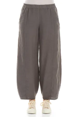 Loose Truffle Linen Trousers