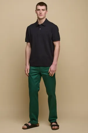 Men's Slim Lightweight Stretch Cotton Twill Chinos - Bottle Green