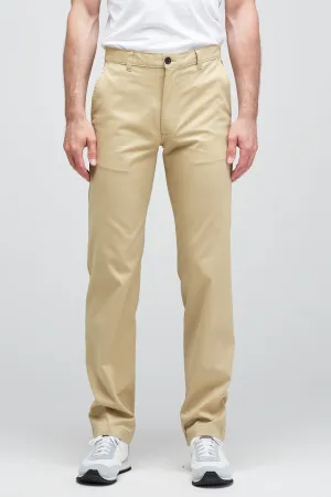 Men's Slim Lightweight Stretch Cotton Twill Chinos - Stone