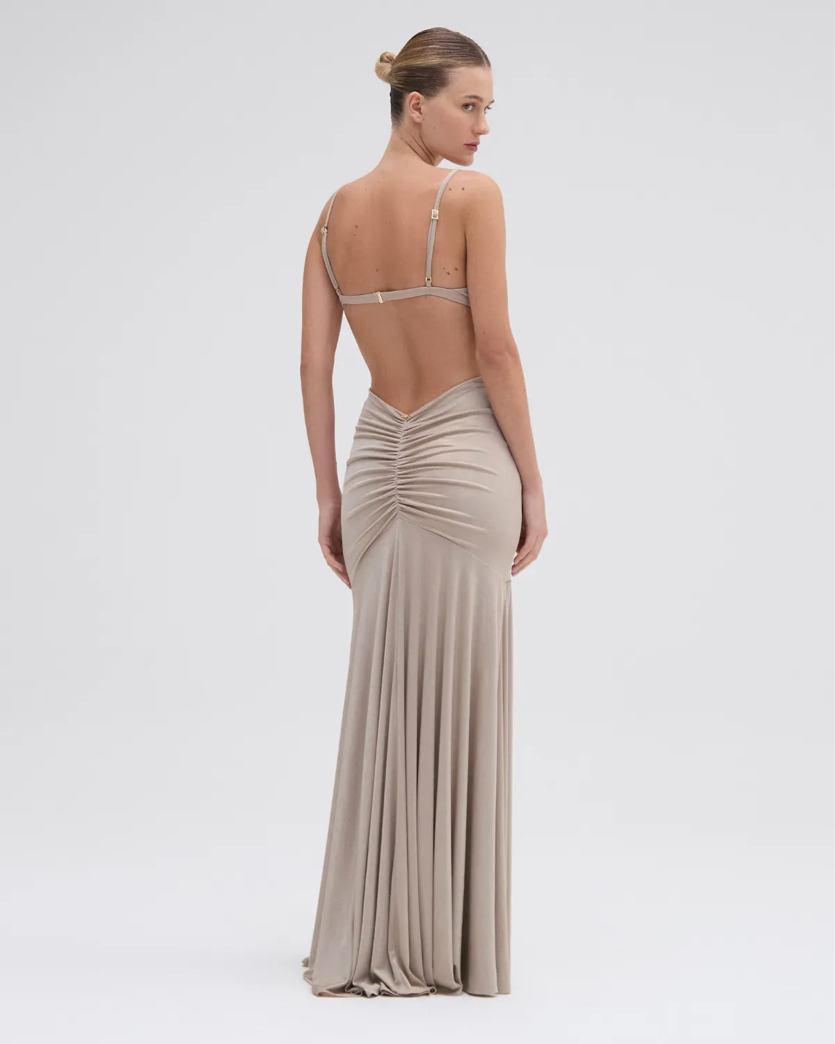 PATBO X CAMILA COELHO DUNE JERSEY CUT OUT DRESS