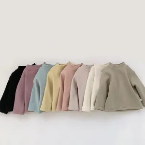 Solid Color Warm Plush Top
