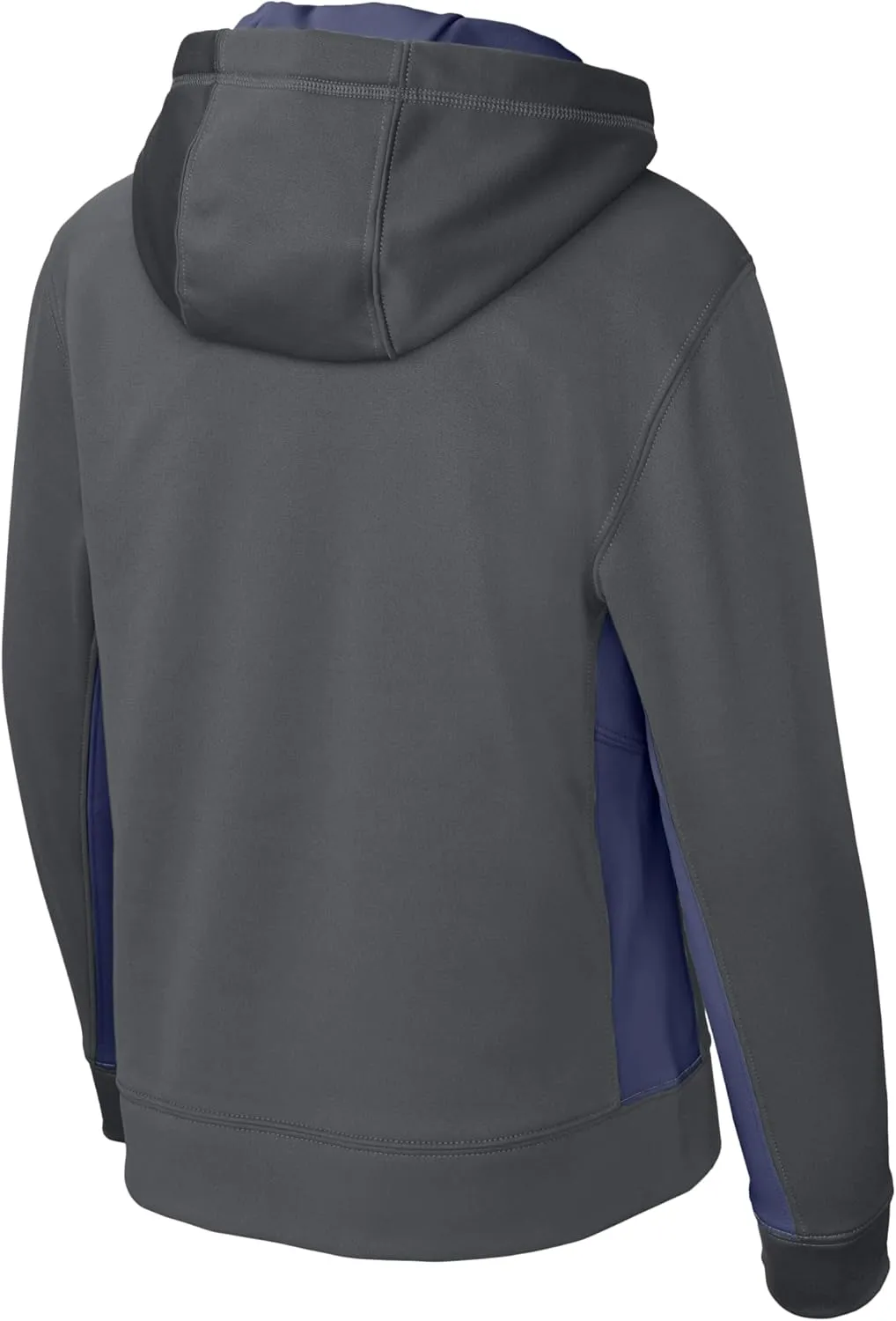 SPORT-TEK Youth Sport-Wick Fleece Colorblock Hooded Pullover YST235