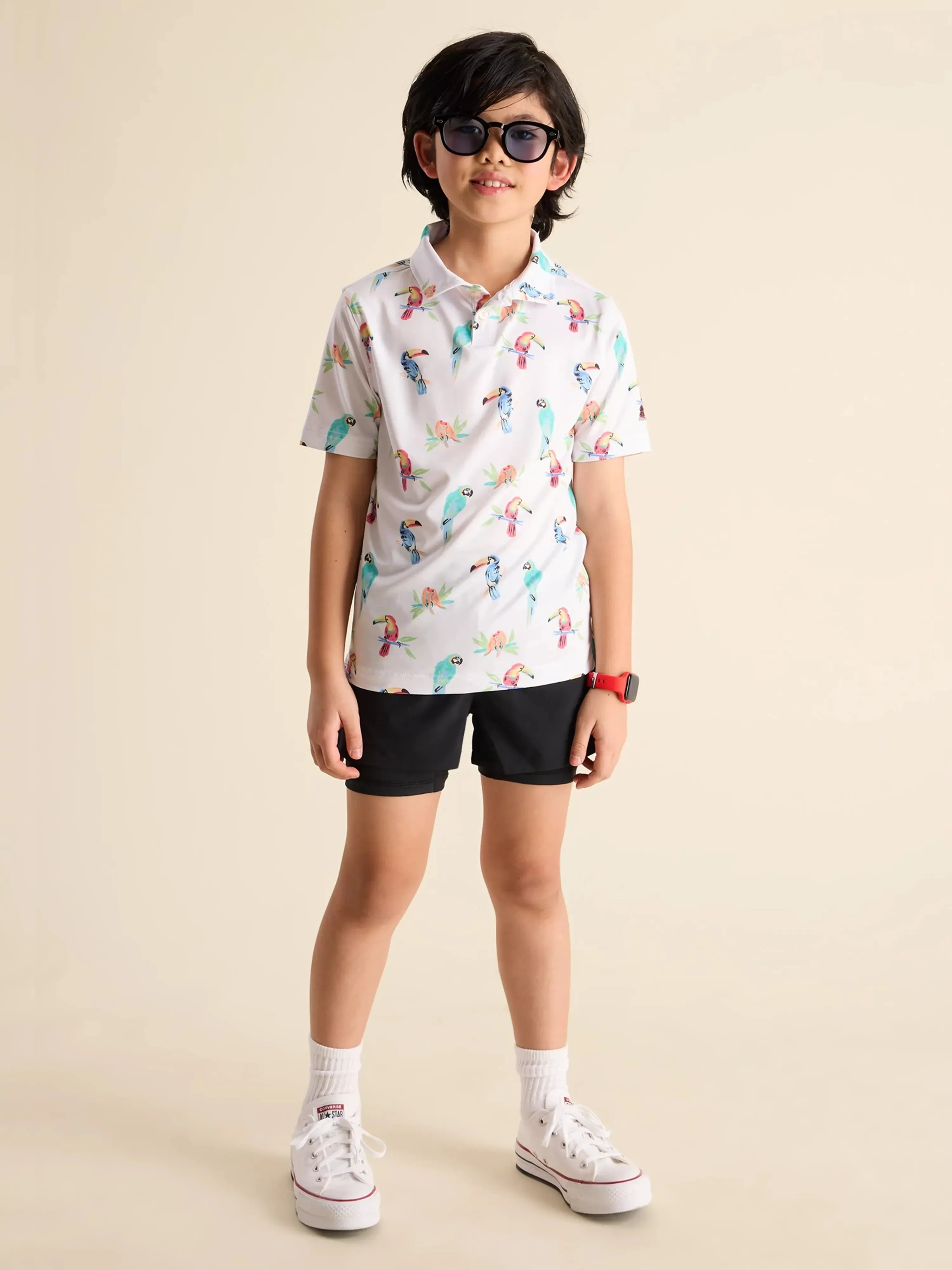 The Dude Where's Macaw (Boys Performance Polo)