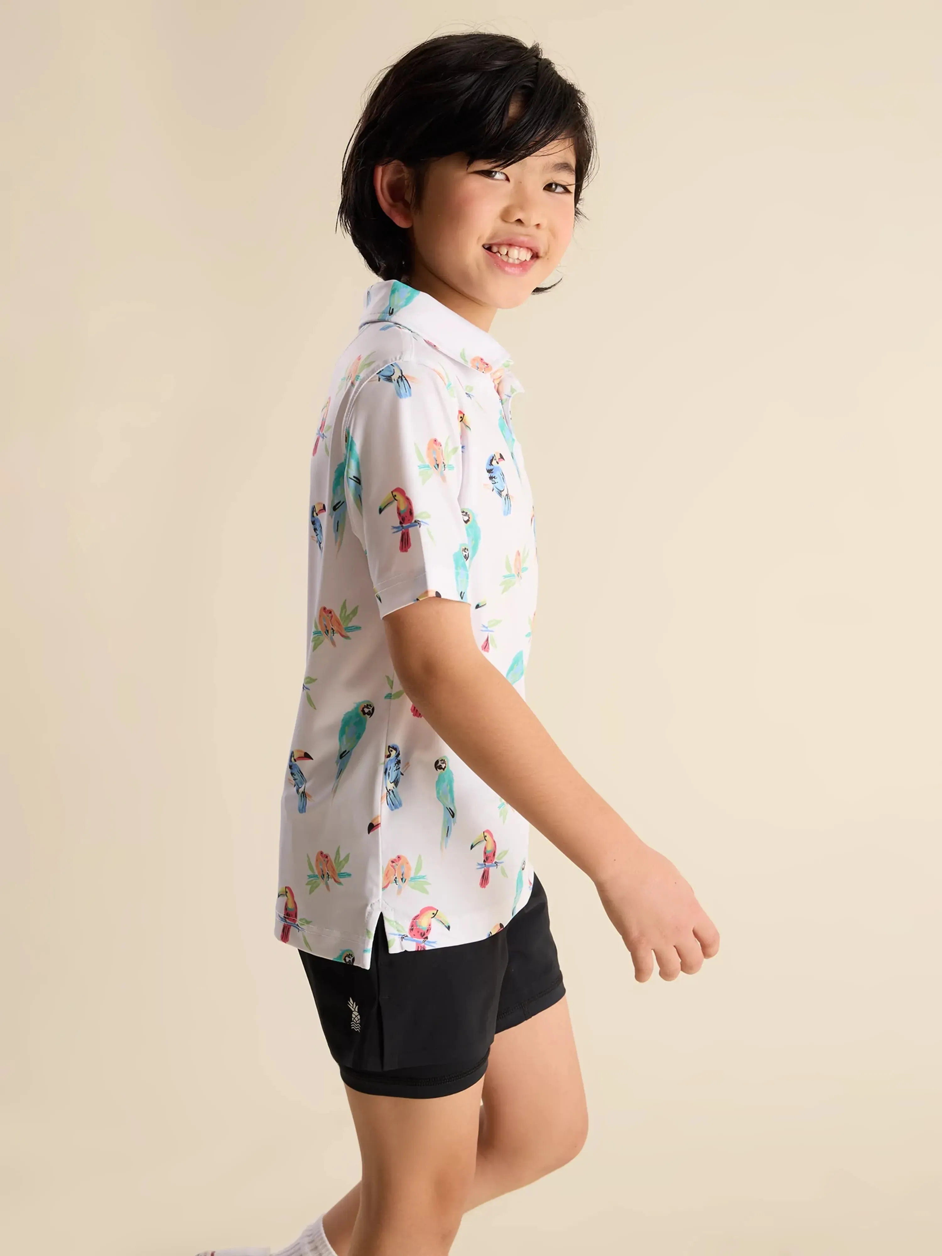 The Dude Where's Macaw (Boys Performance Polo)