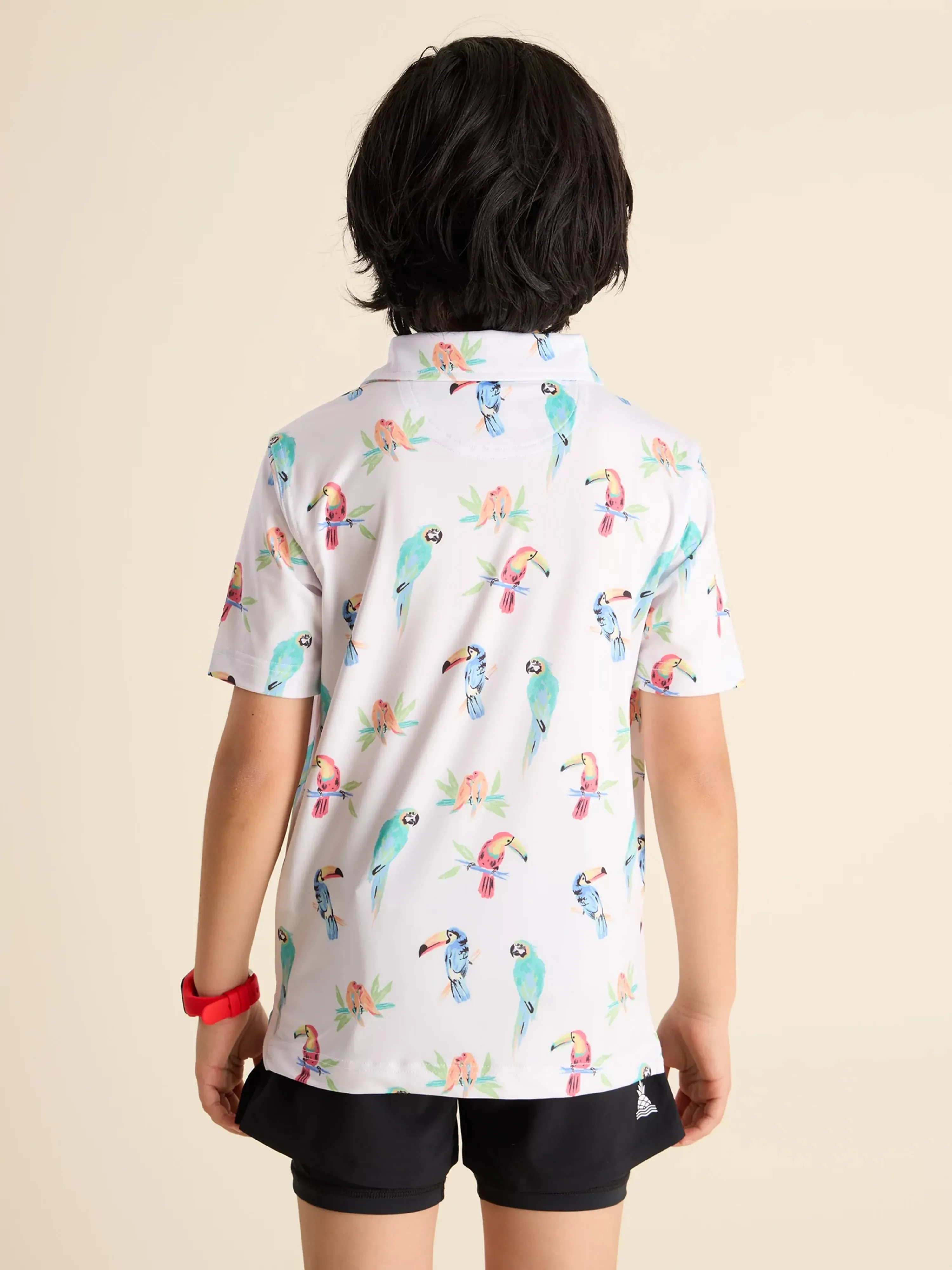 The Dude Where's Macaw (Boys Performance Polo)